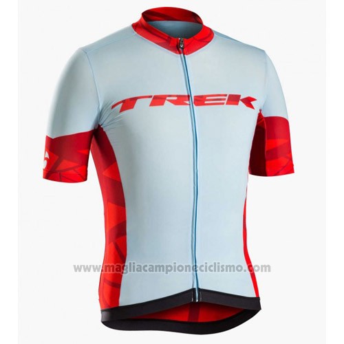 2016 Abbigliamento Ciclismo Trek Bontrager Blu e Rosso Manica Corta e Salopette